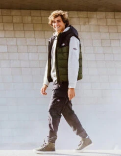 BEAR SURFBOARDS FAKE DOWN VEST -Ride The Boards bear surfboards fake down piumino smanicato 5