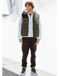 BEAR SURFBOARDS FAKE DOWN VEST -Ride The Boards bear surfboards fake down piumino smanicato 6