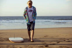 BEAR SURFBOARDS T-SHIRT LOGO WHITE -Ride The Boards bear surfboards t shirt logo off white 3 2