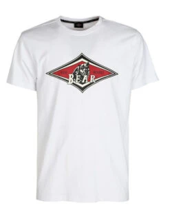BEAR SURFBOARDS T-SHIRT LOGO WHITE