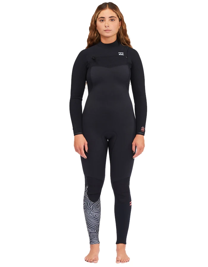 BILLABONG 4/3 FURNACE CHEST ZIP WETSUIT FOR WOMEN 1 BILLABONG 4/3 FURNACE CHEST ZIP WETSUIT FOR WOMEN