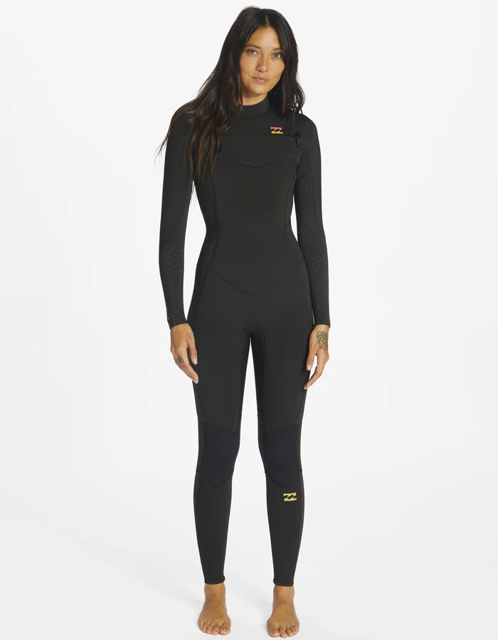 BILLABONG 5/4 SYNERGY CHEST ZIP WETSUIT FOR WOMEN 1 BILLABONG 5/4 SYNERGY CHEST ZIP WETSUIT FOR WOMEN