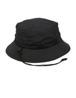 FCS ESSENTIAL SURF BUCKET HAT BLACK -Ride The Boards fcs cappellino wet bucket cap black 3