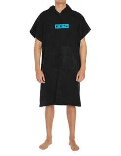 FCS TOWEL PONCHO JUNIOR BLACK