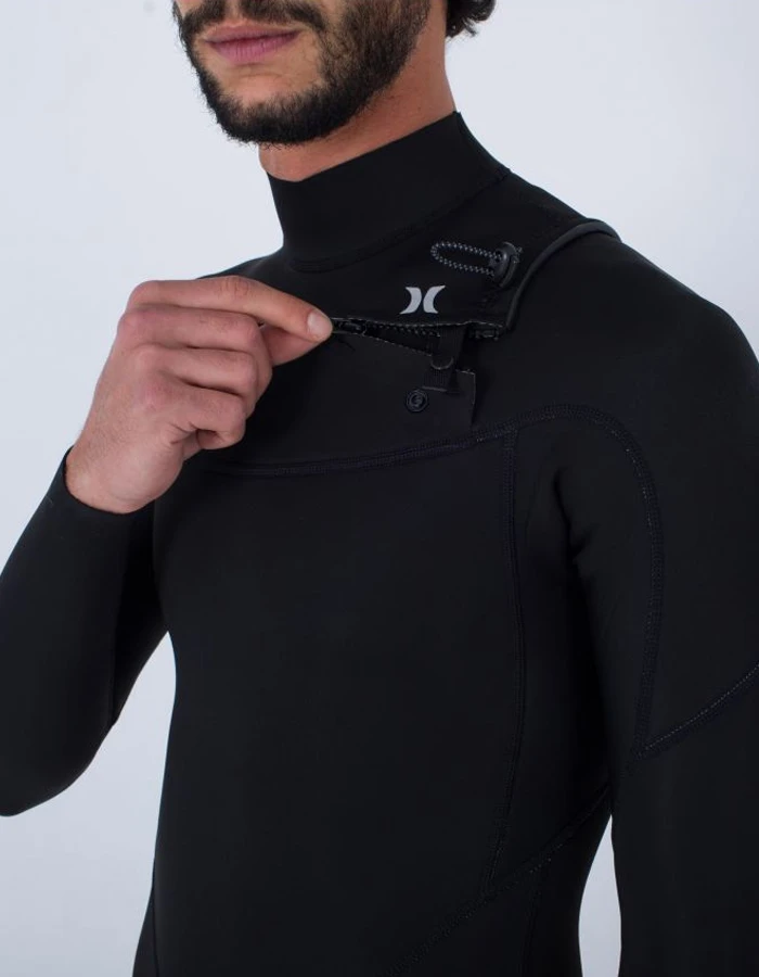 HURLEY ADVANT 2/2MM LS SPRINGSUIT CHEST ZIP BLACK 5 HURLEY ADVANT 2/2MM LS SPRINGSUIT CHEST ZIP BLACK - Image 5