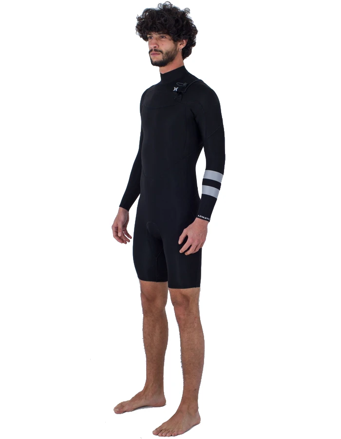 HURLEY ADVANT 2/2MM LS SPRINGSUIT CHEST ZIP BLACK 2 HURLEY ADVANT 2/2MM LS SPRINGSUIT CHEST ZIP BLACK - Image 2