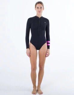 HURLEY ADVANT 2MM SPRINGSUIT BLACK -Ride The Boards hurley advant 2mm springsuit muta corta black 2