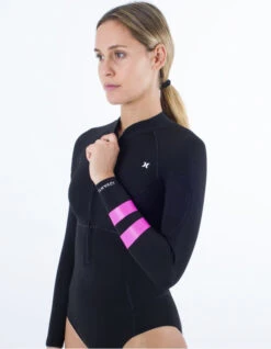 HURLEY ADVANT 2MM SPRINGSUIT BLACK -Ride The Boards hurley advant 2mm springsuit muta corta black 4