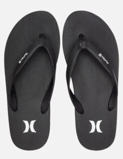 HURLEY ICONIC SOLID SANDALS BLACK