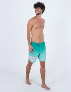 HURLEY PHANTOM ECO BLOCK PARTY BOARDSHORTS 18" TROPICAL MIST -Ride The Boards hurley phantom eco block party boardshort 18 tropical mist 5