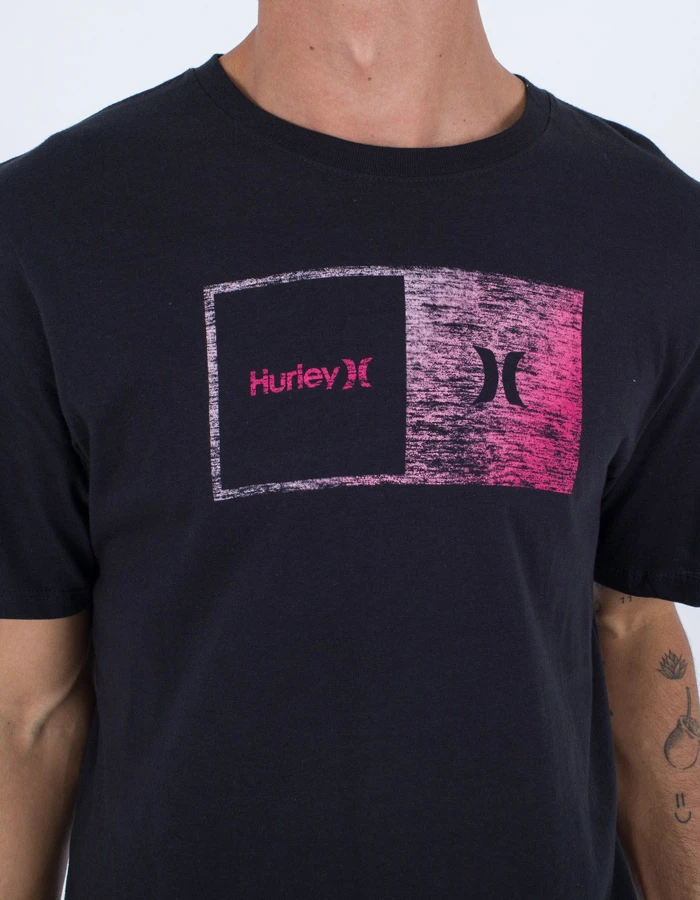 HURLEY EVERYDAY HALFER GRADIENT TEE BLACK 3 HURLEY EVERYDAY HALFER GRADIENT TEE BLACK - Image 3