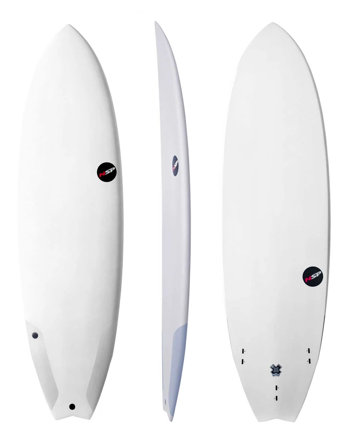NSP 6'0" SURFBOARD PROTECH FISH WHITE 1 NSP 6'0" SURFBOARD PROTECH FISH WHITE