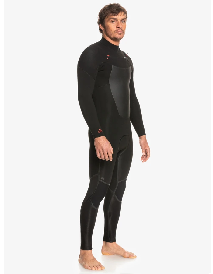 QUIKSILVER 4/3 MARATHON SESSION CHEST ZIP WETSUIT BLACK 6 QUIKSILVER 4/3 MARATHON SESSION CHEST ZIP WETSUIT BLACK - Image 6