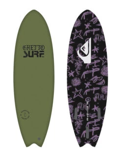 QUIKSILVER 6’0" SOFTBOARD BAT FISH GREEN