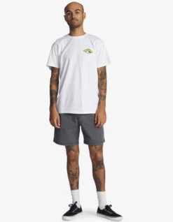 QUIKSILVER TAXER 17" ELASTICATED SHORTS BLACK -Ride The Boards quiksilver bermuda taxer 17 black 8