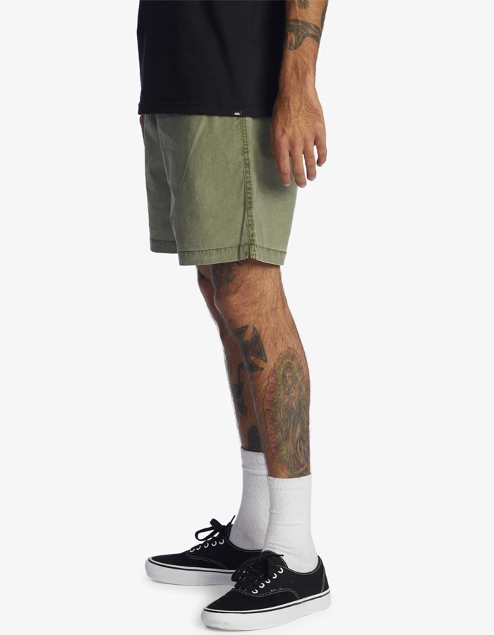 QUIKSILVER TAXER 17" ELASTICATED SHORTS FOUR LEAF CLOVER 2 QUIKSILVER TAXER 17" ELASTICATED SHORTS FOUR LEAF CLOVER - Image 2