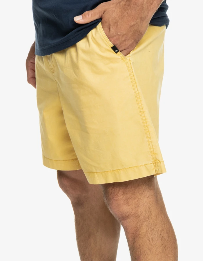 QUIKSILVER TAXER 17" ELASTICATED SHORTS RATTAN 1 QUIKSILVER TAXER 17" ELASTICATED SHORTS RATTAN