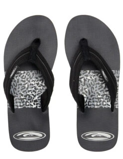 QUIKSILVER MOLOKAI SATURN LAYBACK SANDALS BLACK