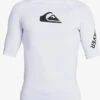 QUIKSILVER LYCRA SURF ALL TIME MANICA CORTA UPF50 2020 WHITE