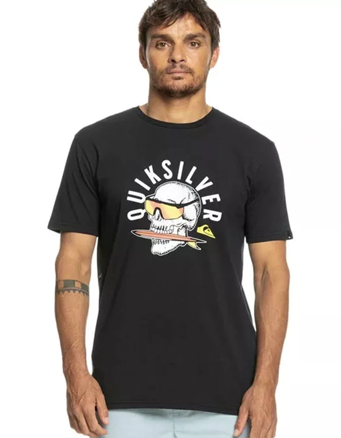 QUIKSILVER ROCKING SKULL T-SHIRT 1 QUIKSILVER ROCKING SKULL T-SHIRT
