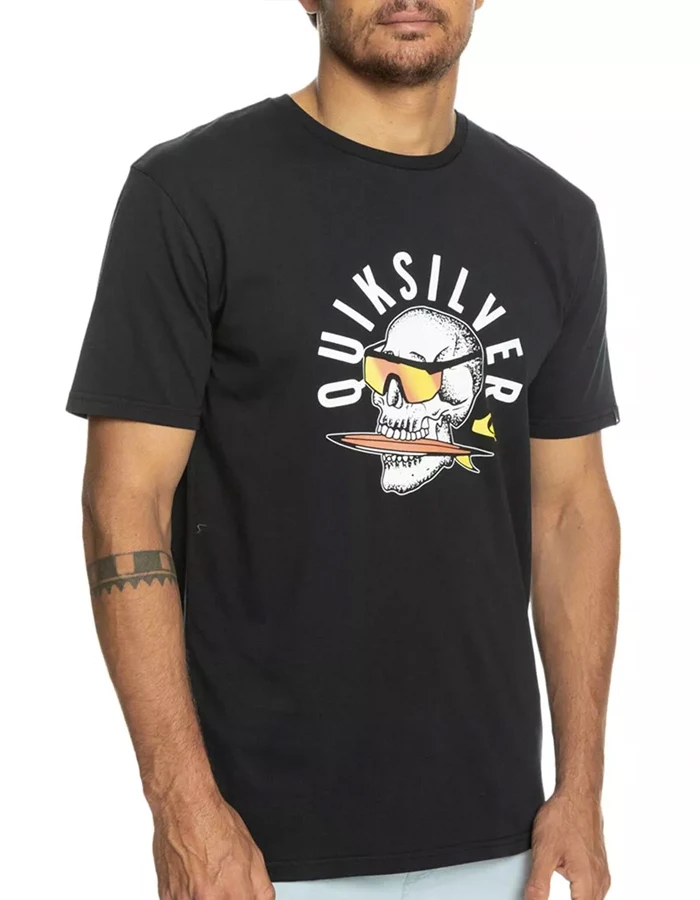 QUIKSILVER ROCKING SKULL T-SHIRT 2 QUIKSILVER ROCKING SKULL T-SHIRT - Image 2
