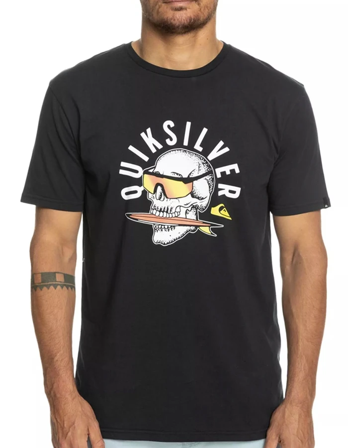 QUIKSILVER ROCKING SKULL T-SHIRT 3 QUIKSILVER ROCKING SKULL T-SHIRT - Image 3