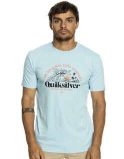 QUIKSILVER SUNSET WAVE T-SHIRT SKY