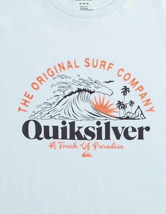 QUIKSILVER SUNSET WAVE T-SHIRT SKY 3 QUIKSILVER SUNSET WAVE T-SHIRT SKY - Image 3