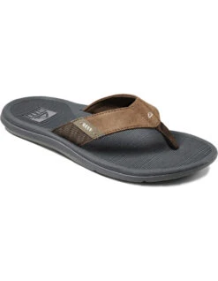 REEF SANDALS SANTA ANA GREY TAN -Ride The Boards reef infradito santa ana grey tan 1