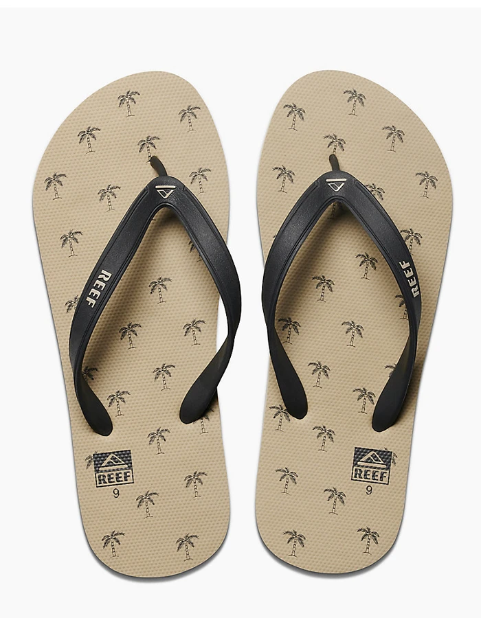 REEF SWITCHFOOT PRINT TAUPE PALMS 1 REEF SWITCHFOOT PRINT TAUPE PALMS