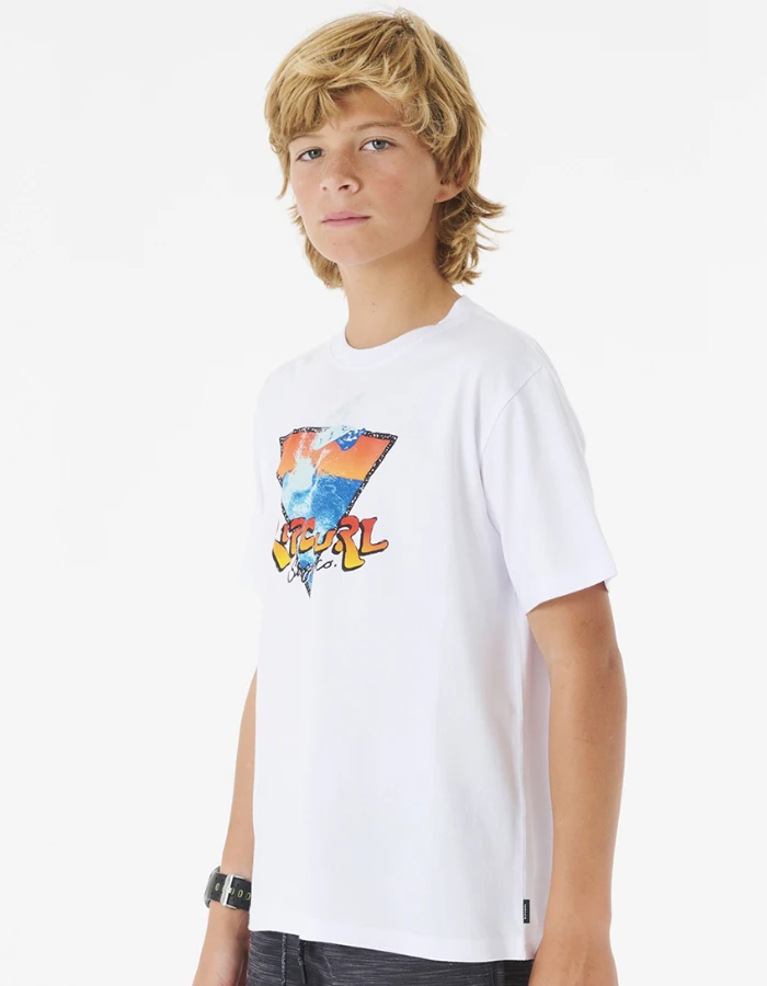 RIP CURL ACTION TEE BOY WHITE 3 RIP CURL ACTION TEE BOY WHITE - Image 3