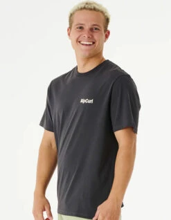 RIP CURL BLAZED AND TUBED TEE WASHED BLACK -Ride The Boards rip curl blazed and tubed t shirt washed black 2