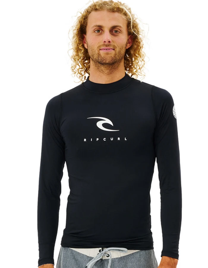 RIP CURL CORPS LONG SLEEVE UV TEE BLACK 1 RIP CURL CORPS LONG SLEEVE UV TEE BLACK