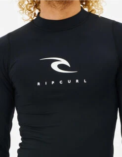 RIP CURL CORPS LONG SLEEVE UV TEE BLACK 5 RIP CURL CORPS LONG SLEEVE UV TEE BLACK -Ride The Boards rip curl corps lycra maninche lunghe black 2