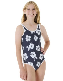 RIP CURL DESERT WAVE ONE PIECE BLACK WHITE