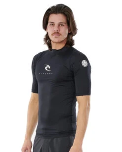 RIP CURL CORPS SHORT SLEEVE UV TEE -Ride The Boards rip curl lycra corps black 2