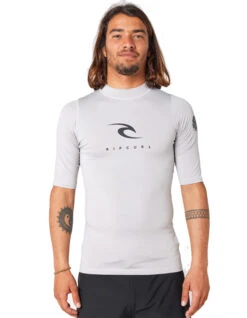 RIP CURL CORPS SHORT SLEEVE UV TEE GREY