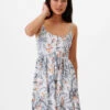 RIP CURL MINI DRESS LIGHT BLUE