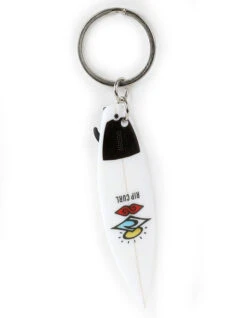 RIP CURL SURFBOARD KEYRINGS -Ride The Boards rip curl portachiavi tavola surf white red
