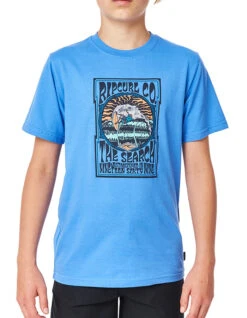 RIP CURL SNAP TEE BOY ELECTRIC BLUE