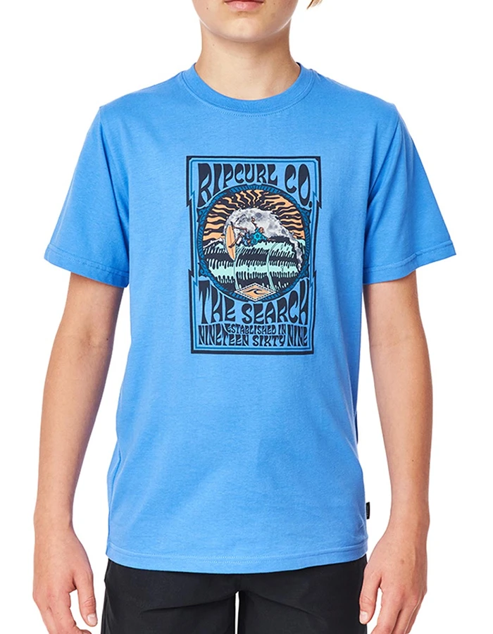 RIP CURL SNAP TEE BOY ELECTRIC BLUE 1 RIP CURL SNAP TEE BOY ELECTRIC BLUE