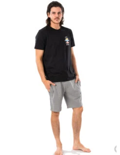 RIP CURL SURF REVIVAL ELASTIC WAIST WALKSHORT GREY -Ride The Boards rip curl surf revival pantaloncini con vita elastica grey