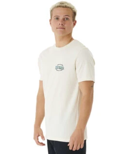 RIP CURL SLASHER TEE BONE -Ride The Boards rip curl t shirt slasher bone 2