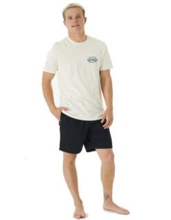 RIP CURL SLASHER TEE BONE -Ride The Boards rip curl t shirt slasher bone 3