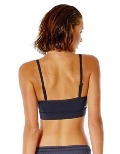 RIP CURL TOP RUN SWIM SURF CROP BLACK -Ride The Boards rip curl top run swim surf crop black 1