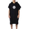 RIP CURL WET AS HOODED PONCHO BLACK