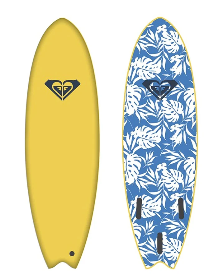 ROXY 6’6" SOFTBOARD BAT FISH YELLOW 1 ROXY 6’6" SOFTBOARD BAT FISH YELLOW