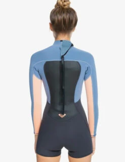 ROXY 2/2 PROLOGUE BACK ZIP WETSUIT LONG SLEEVE FOR WOMEN POW -Ride The Boards roxy prologue 2 2 back zip muta estiva maniche lunghe donna pow 5