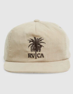 RVCA RADIO PALM STRAPBACK CORDUROY CAP -Ride The Boards rvca radio palms cappellino 1