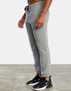 RVCA SWIFT SWEATPANT HEATHER GREY 9 RVCA SWIFT SWEATPANT HEATHER GREY -Ride The Boards rvca va swift sweat pant heather grey 1